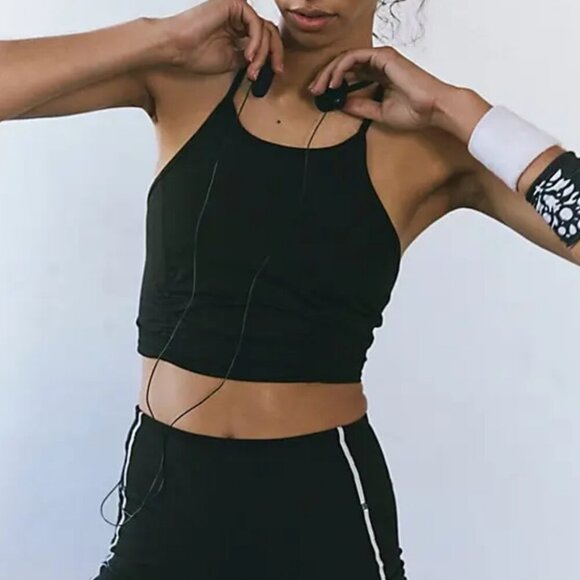 Free People Other - #67 NWT Free People You're A Peach Cami in Black